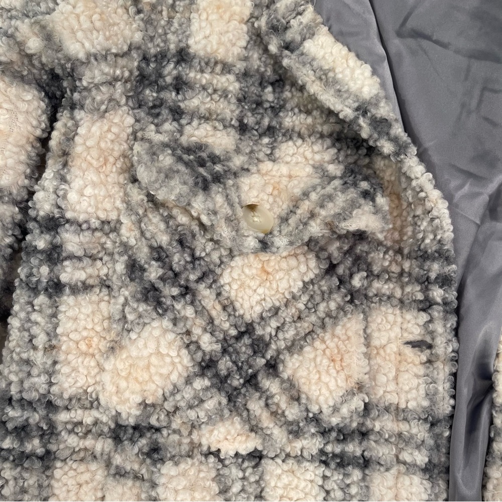 NWOT Blank NYC plaid lined oversized coat - Picture 4 of 16